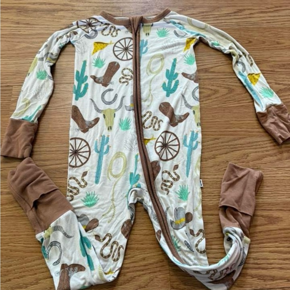 Little Sleepies Western Pajama Zippy Bamboo rodeo 2T